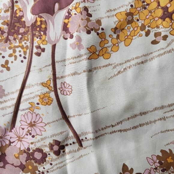 Women's Vintage Floral Print 3/4 Sleeve A-Line Dress Retro Mod Kitsch - Picture 4 of 10